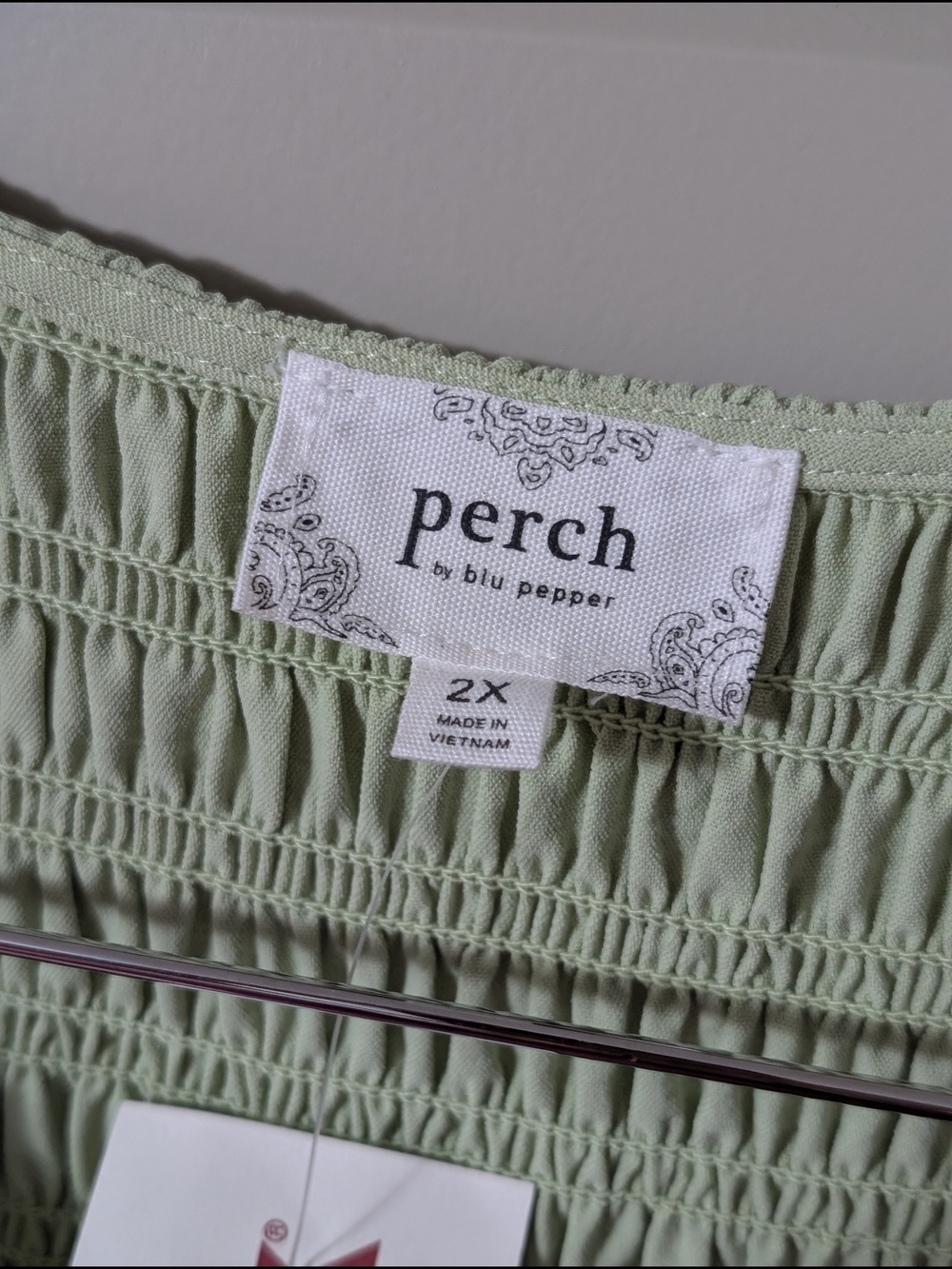 Light MintGreen Smocked Tiered Midi Dress - Picture 4 of 4